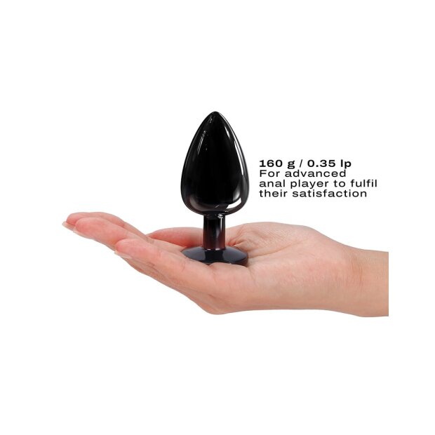 DORCEL Plug diamant DORCEL taille L - Noir 4,1 cm
