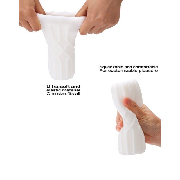 DORCEL Textured Masturbator Cup - Regular White