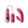 DORR Fulfilled Vibrator with Interchangeable Attachments Pink