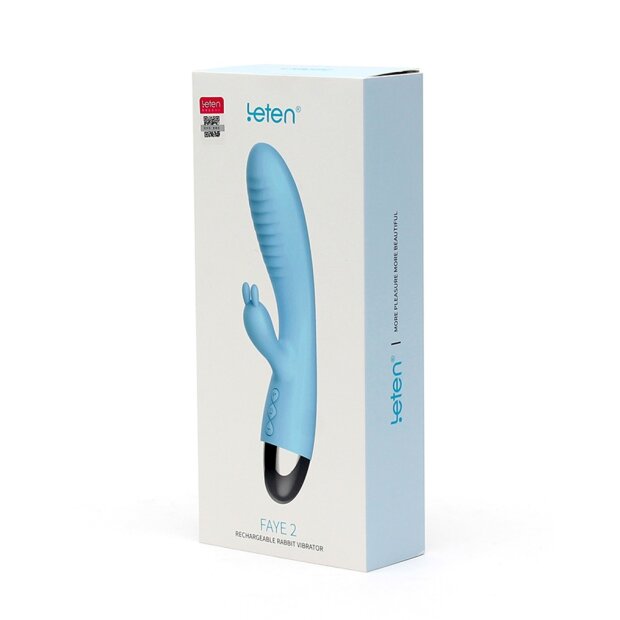 Leten Faye 2 Rabbit Vibrator Blau