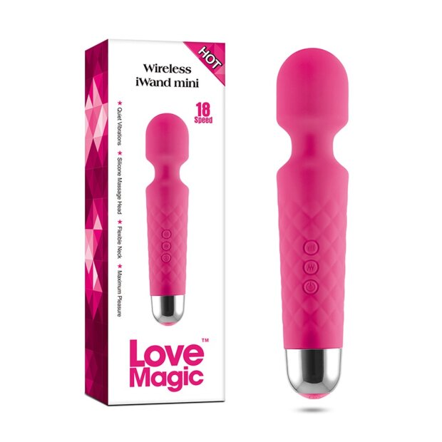 Love Magic Iwand Mini Vibrator 20cm Red