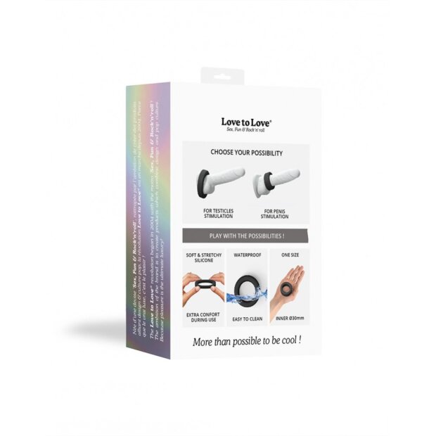 Love to Love Cool Ring Cock Ring Black