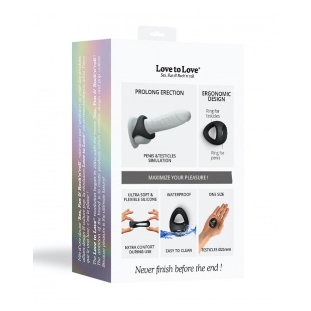 Love to Love Flux Ring Cockring Black