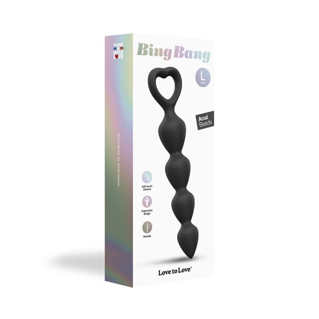 Love to Love Bing Bang Size L Anal Beads Black