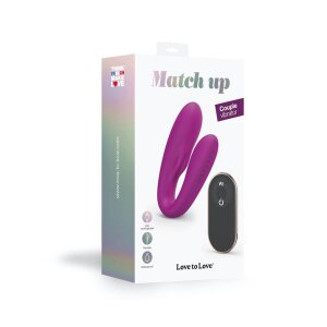 Love to Love Match Up Couple Vibrator with Remote Control...