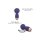 Love to Love Itsy Bitsy Mini Wand Vibrator Indigo