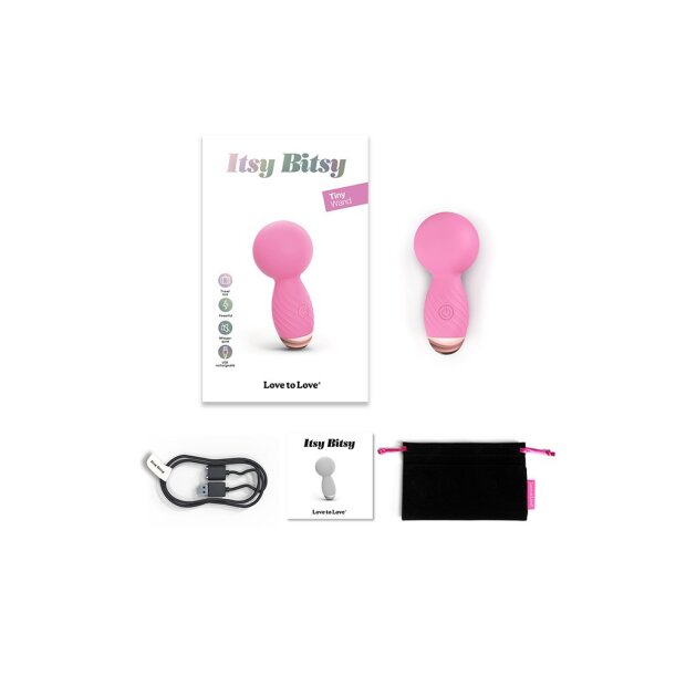 Love to Love Itsy Bitsy Mini Wand Vibrator Pink