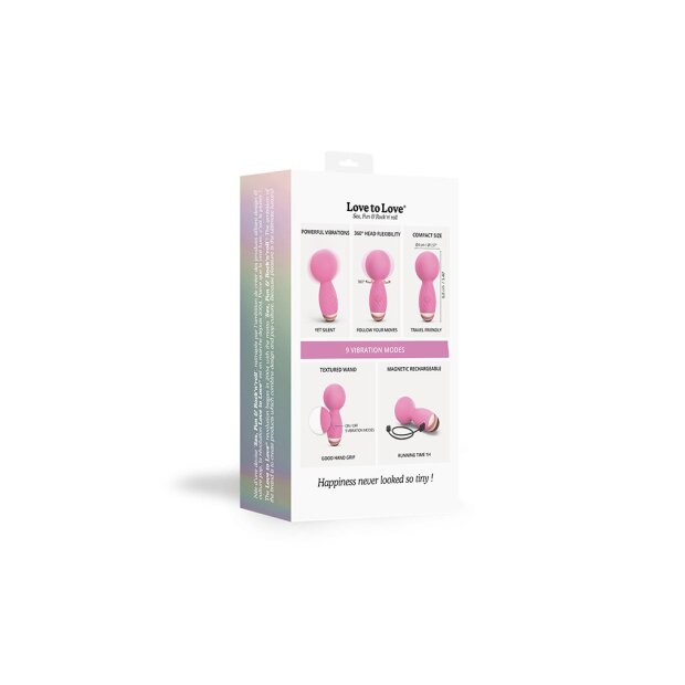 Love to Love Itsy Bitsy Mini Wand Vibrator Pink