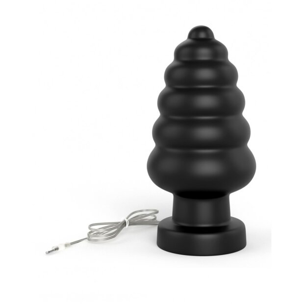 LoveToy King Size Vibrating Anal Cracker 7" / 18 cm Black