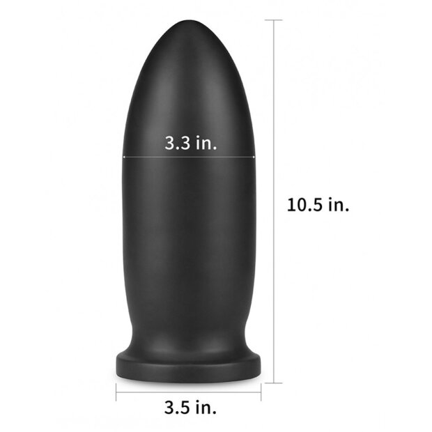 LoveToy King Sized Anal Bomber 10.5"/ 23 cm Black