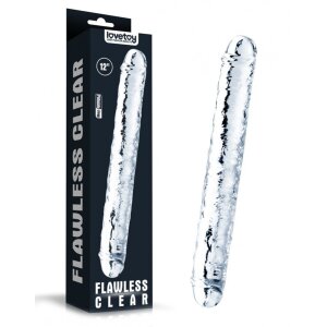 LoveToy Flawless Clear Double Dildo 12" / 30 cm...