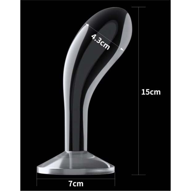 LoveToy Flawless Clear Prostaat Plug 6" / 15 cm Transparant