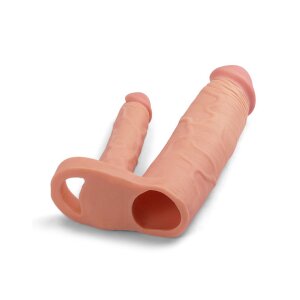 LoveToy Pleasure X Tender Double Penis Sleeve + 2" /...
