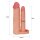 LoveToy Pleasure X Tender Double Penis Sleeve + 2" / 5 cm Nude