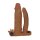 LoveToy Pleasure X Tender Vibrating Double Penis Sleeve + 2" /  5 cm Brown