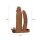 LoveToy Pleasure X Tender Vibrating Double Penis Sleeve + 2" /  5 cm Brown