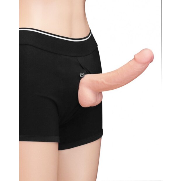 LoveToy Unisex Strap-On Shorts Size S Black