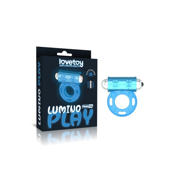 LoveToy Lumino Play Cock Ring Vibrator Glow in the Dark
