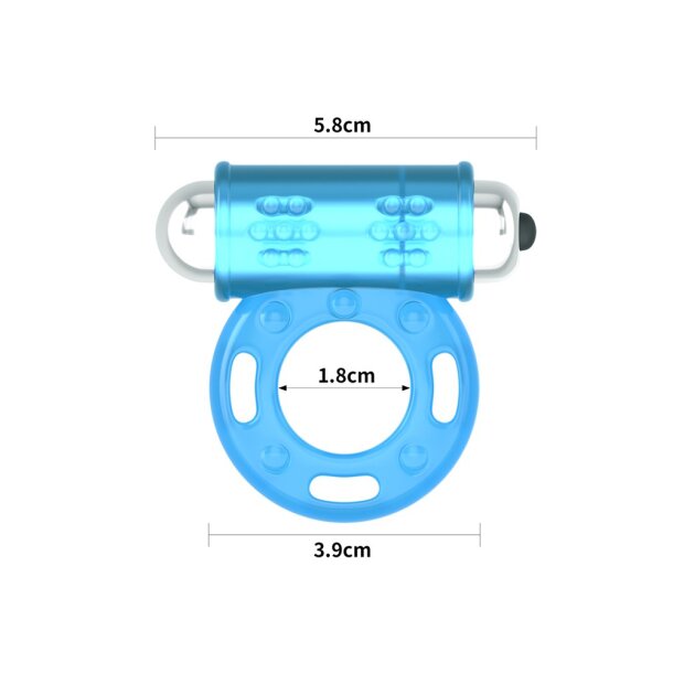 LoveToy Lumino Play Cock Ring Vibrator Glow in the Dark