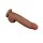 LoveToy - Sliding Skin Dildo 31 cm - Brown
