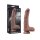 LoveToy - Dual Layered Silicone Dildo 22 cm (Ø 4.2 cm) - Brown