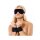 Rimba Soft Bondage Handcuffs With Mask Adjustable Black