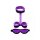 Rimba Soft Bondage Set Purple/Black 3 Pieces