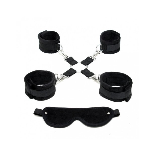 Rimba Soft Bondage Set Black 6 Pieces