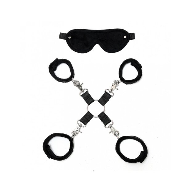 Rimba Soft Bondage Set Black 6 Pieces