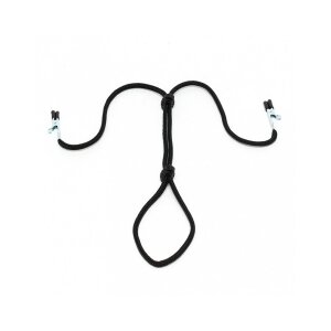 Rimba Nippelklemmen mit Schnur für Penis oder Hoden...