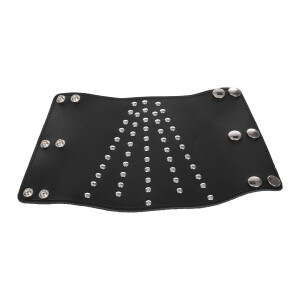 Rimba Leather Arm Cuff Decorated with Studs Black