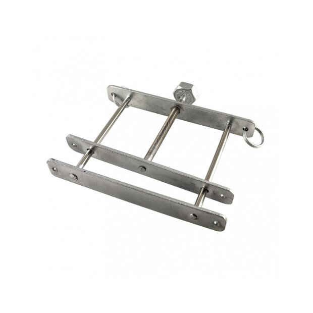 Rimba Metal Squeezer for Testicles, Penis or Breast Silver