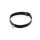 Rimba Schmales Halsband mit Ring Schwarz