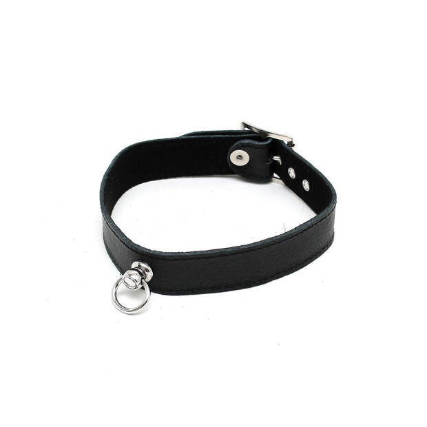 Rimba Simple Collar with Ring Black M-L