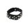 Rimba Halsband verziert mit Spikes Schwarz M-L