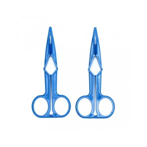 Rimba Pinces à seins en forme de ciseaux Bleu 2...