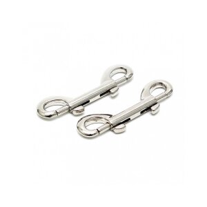 Rimba Double Carabiner Hooks Silver 2 Pieces