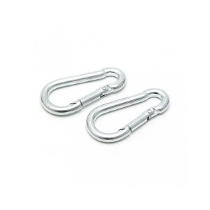 Rimba Carabiner Hooks Silver 2 Pieces
