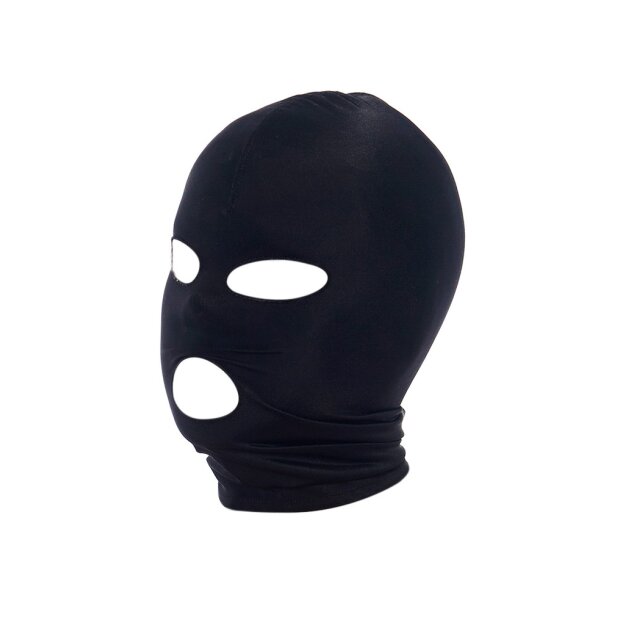 Rimba Maske mit offenen Augen und Mund Schwarz One Size