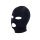 Rimba Maske mit offenen Augen und Mund Schwarz One Size