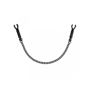 Rimba Nipple Clamps with Chain Black 2 Pieces