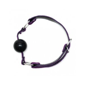 Rimba Mundknebel mit Silikonball Lila Schwarz Ø...