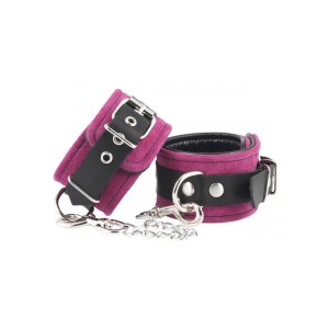 Rimba Ankle Cuffs with Carabiner Hook Black Pink