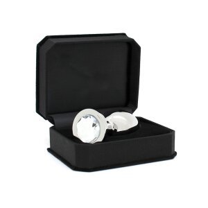 Rimba Analplug mit Kristall Silber Ø 4 cm
