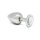 Rimba Plug anal avec Cristal Argent Ø 4 cm