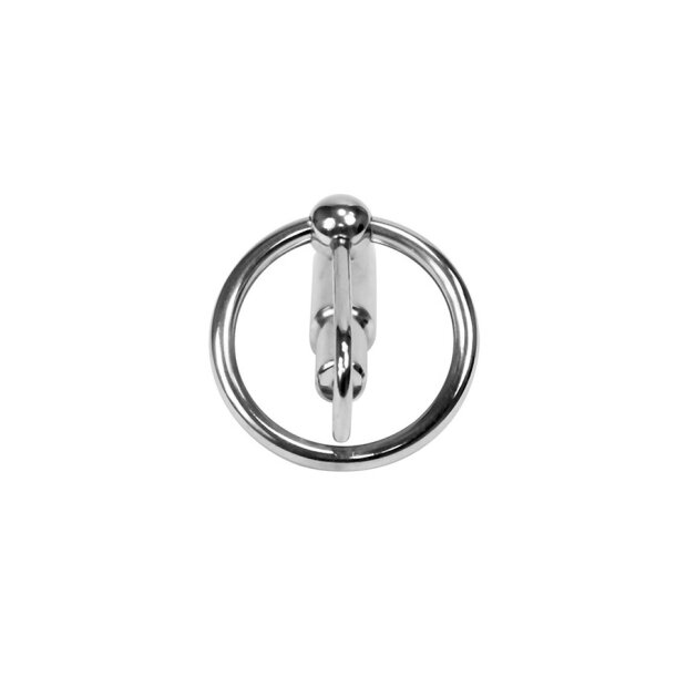 Rimba Plug pénien avec anneau pour gland Argent Ø 3,2 cm