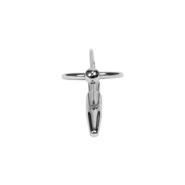 Rimba Plug pénien avec anneau pour gland Argent Ø 3,2 cm