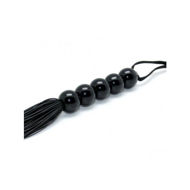 Rimba Silikon Flogger Schwarz 38 cm