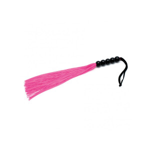 Rimba Silikon Flogger Rosa Schwarz 38 cm