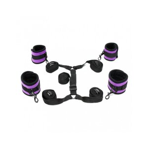 Rimba Soft Bondage Under the Mattress Set 5-Piece Purple...
